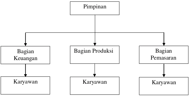 Gambar 5. Struktur Organisasi PT X 