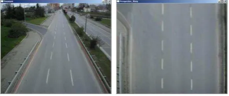 Figure 1. The original (left) and the rectified (right) frame.   