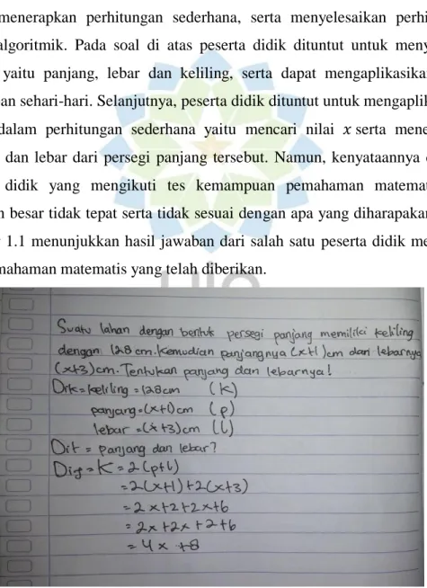 Gambar 1.1 Hasil Jawaban 