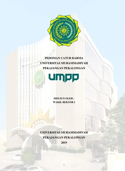 PEDOMAN CATUR DARMA UNIVERSITAS MUHAMMADIYAH PEKAJANGAN PEKALONGAN