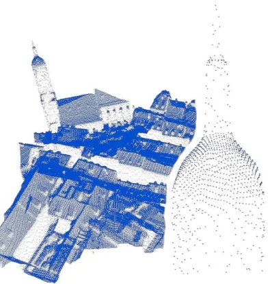 Figure 4. High resolution 3D point cloud generated by the dense matcher module of UltraMap 