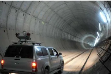 Figure 3. Profile of the terrain and the tunnel in Asturias. 