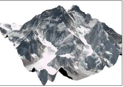 Figure 2: Dilated water mask generated from SRTM. The simplified water polygons are drawn white with blue edges