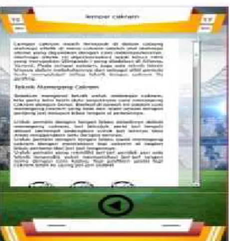 Gambar 16. Tampilan halaman menu lempar cakram