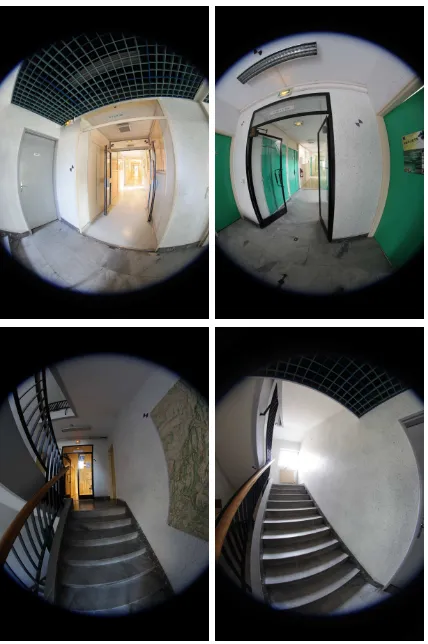 Figure 1: Stairway ﬁsh-eye images