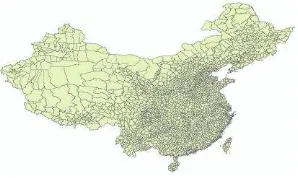 Figure 2. Railroad and road data in China 