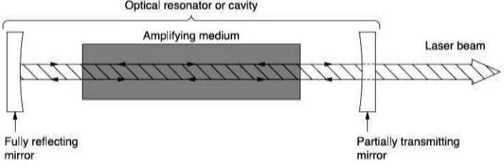 Gambar 2.5 Skema sederhana dari tipe laser (William T. Silfvast, 2004) 