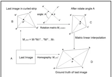 Figure 5. Image orientation is determined as the angle between one of the diagonals of image frame and one of axes regarding the intersection point of two diagonals as the origin