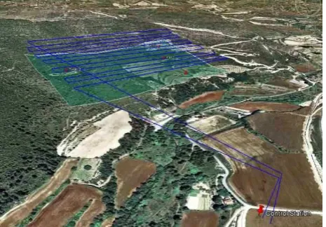 Figure 3:Route executed for a search mission in CLOSE-SEARCH.