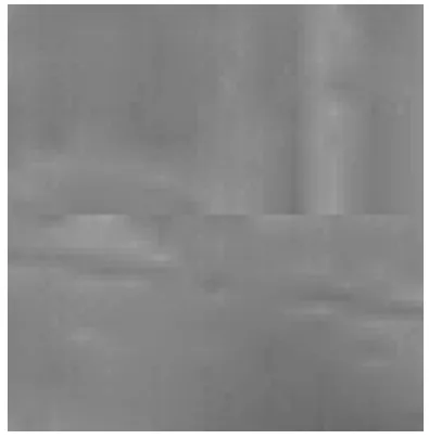 Figure 3. Mosaic error between the left and middle CCD image   