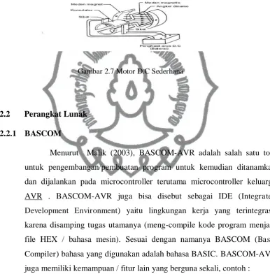 Gambar 2.7 Motor D.C Sederhana 