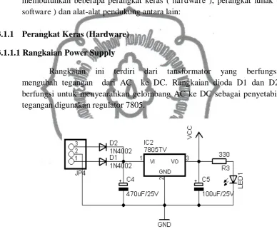 Gambar 3.1 Rangkaian Power Supply 