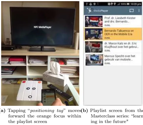 Figure 3.4 NFC-MediaPlayer list screen