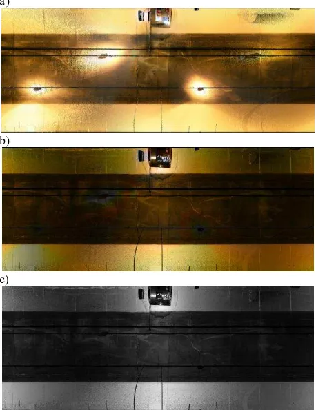 Figure 12. Scan of the ceiling of a tunnel in cylindrical projec- In the projectors, while the laser intensity (in ser intensity
