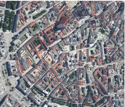 Figure 7: Satellite image data - inner city of London (CanaryWharf)