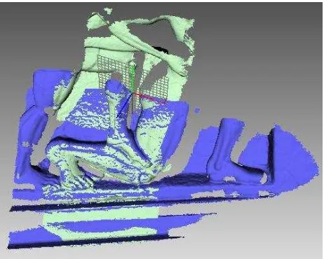 Figure 7. The point cloud in the model of the Temple of Neptune 