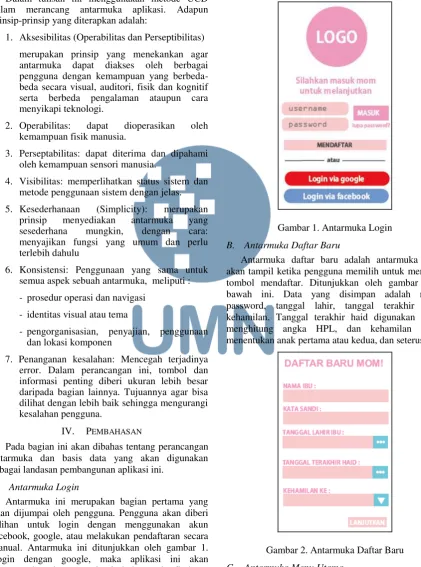 Gambar 2. Antarmuka Daftar Baru 
