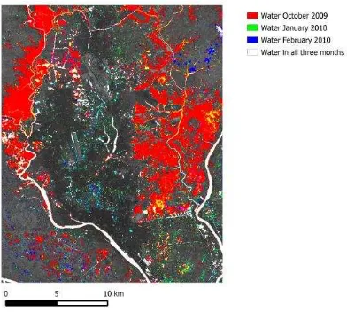 Figure 10. Urban growth in cultivated land between 2000 and 2009 (see legend Fig. 4) 