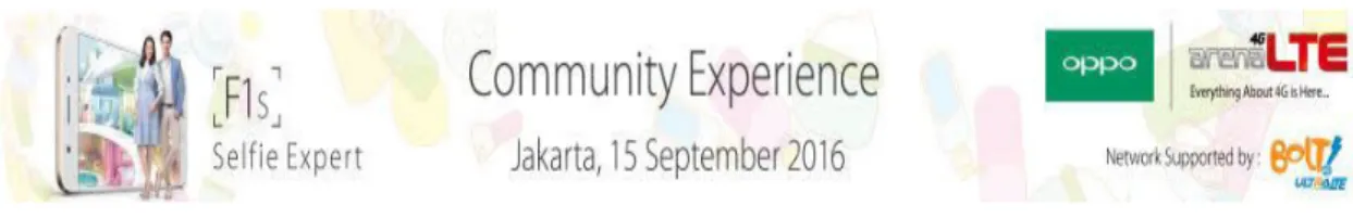 Gambar 2 Banner digital kegiatan community experience OPPO Indonesia