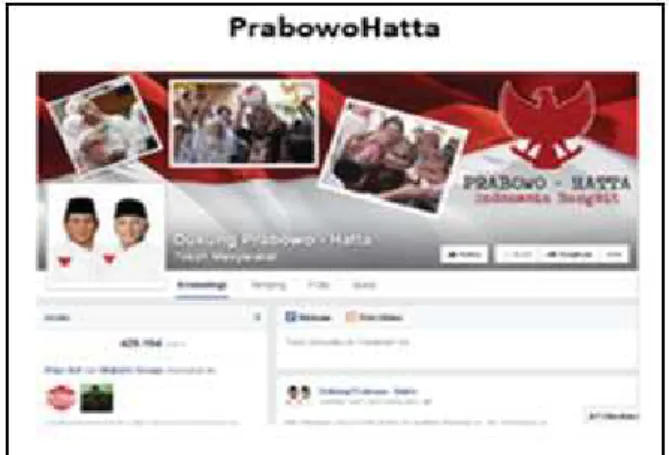 Gambar 3. Tampilan Halaman Muka Media  Sosial Pasangan Capres JokowiJK 