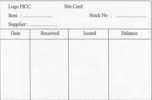 Gambar 6.3 Bin Card