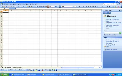 Gambar 5.1 Tampilan Microsoft Excel 