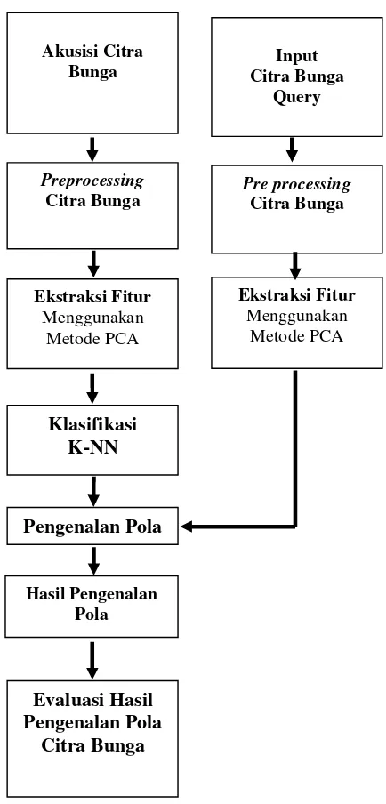 Gambar 1 Ilustrasi nearest neighbour terhadap data baru (x).