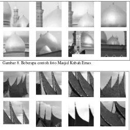 Gambar 8. Beberapa contoh foto Masjid Ku Kubah Emas