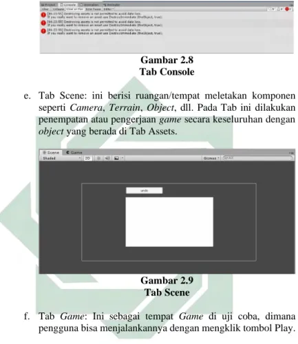 Gambar 2.8  Tab Console 