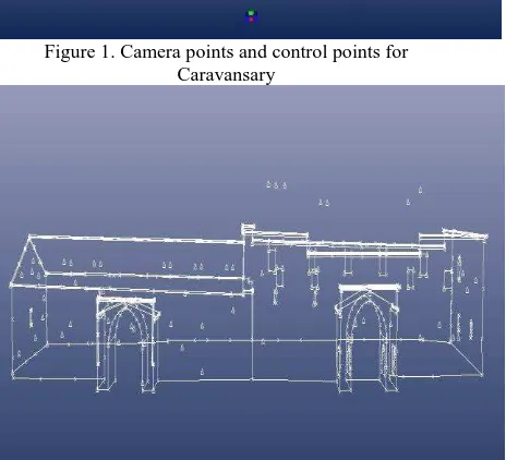 Figure 2. Control points and drawing of Caravansary 