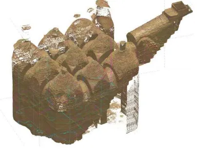 Figure 6. Reconstructed 3D model of the cistern  