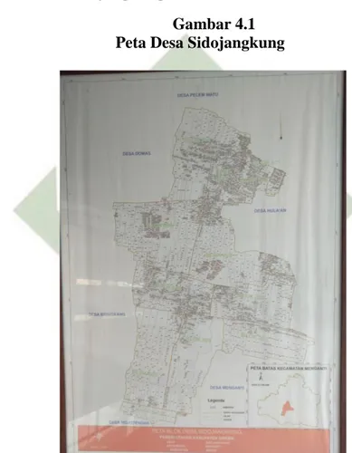 Gambar 4.1  Peta Desa Sidojangkung 