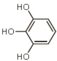 Gambar 2.2. Struktur kimia pirogalol (Sweetman, 2009). 