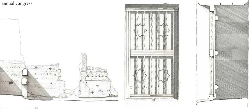 Figure 3. A sectional elevation of a room next to Qattara Souk in Al Qattara Oasis (original 1:25) produced by Finnish architect Markku Matila 