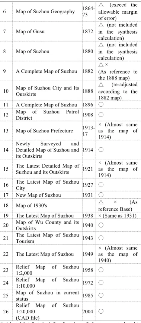 Figure 5．A part from the Map of Pingjiang showing canals without mark at the end�bold black lines� 