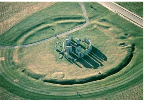 Figure 1 The site of Stonehenge viewed from the air (Image by  Damian Grady, 1504122 © English Heritage)  
