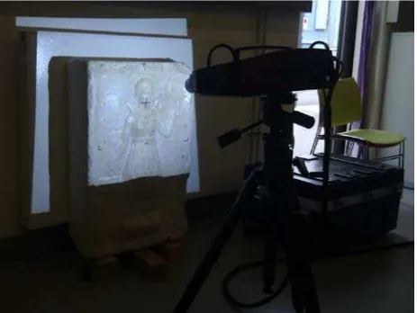 Figure 2. Demonstration of 3D laser scanning at the Institute for Spatial Information and Surveying Technology, i3Mainz    