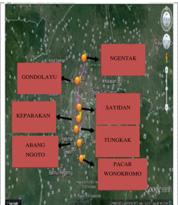 Gambar 4.2 Lokasi Segmen 