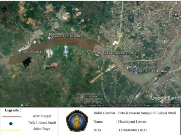 Gambar 1. Lokasi Wilayah Studi  Sumber: Google Earth (2016)