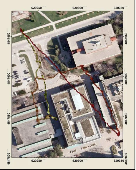 Figure 2. The Aeryon Scout UAS in York University (GEOICT and Elder Laboratory, 2012) 