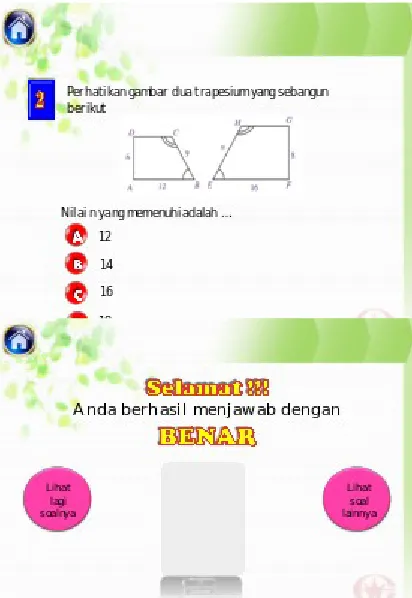 Gambar 11 soal materi Kesebangunan