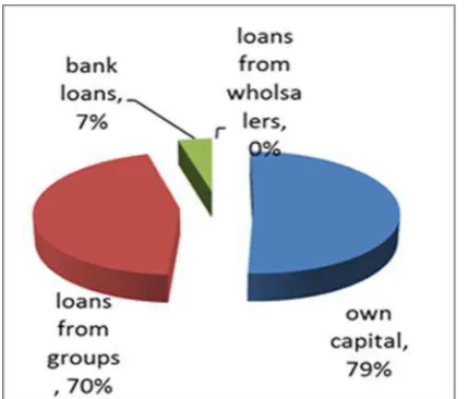 Figure 8. Capital Sources Percentages of Eggs Breeders 