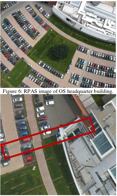 Figure 6: RPAS image of OS headquarter building. 