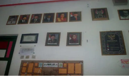 Gambar 3: Foto Presiden RI, dibawahnya foto Bupati Bantul 