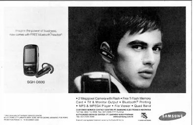 Gambar 4. Iklan Samsung SGH-D600