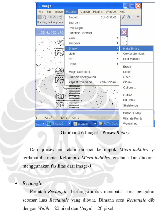Gambar 4.6 ImageJ : Proses Binary 