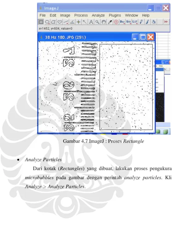 Gambar 4.7 ImageJ : Proses Rectangle 