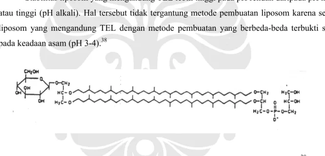 Gambar 4. Struktur Tetraeter Lipid (TEL) pada Thermoplasma acidophilum 38