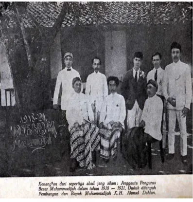 Gambar : Pengurus Muhammadiyah 1918-1921 
