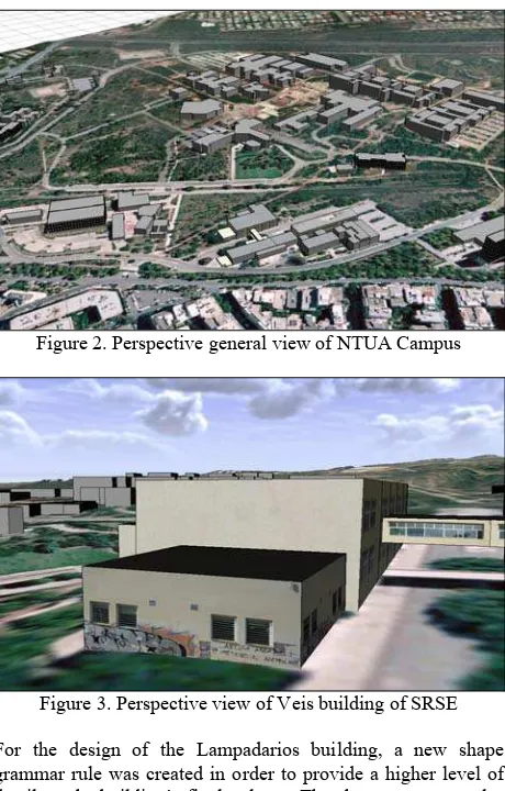 Figure 3. Perspective view of Veis building of SRSE 